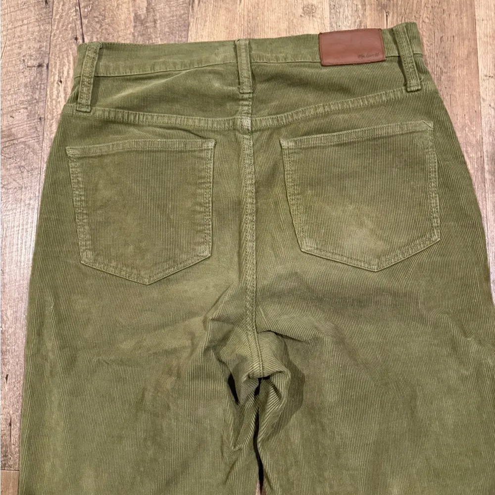 Madewell Corduroy Green Classic Straight Jeans 26 - Image 6