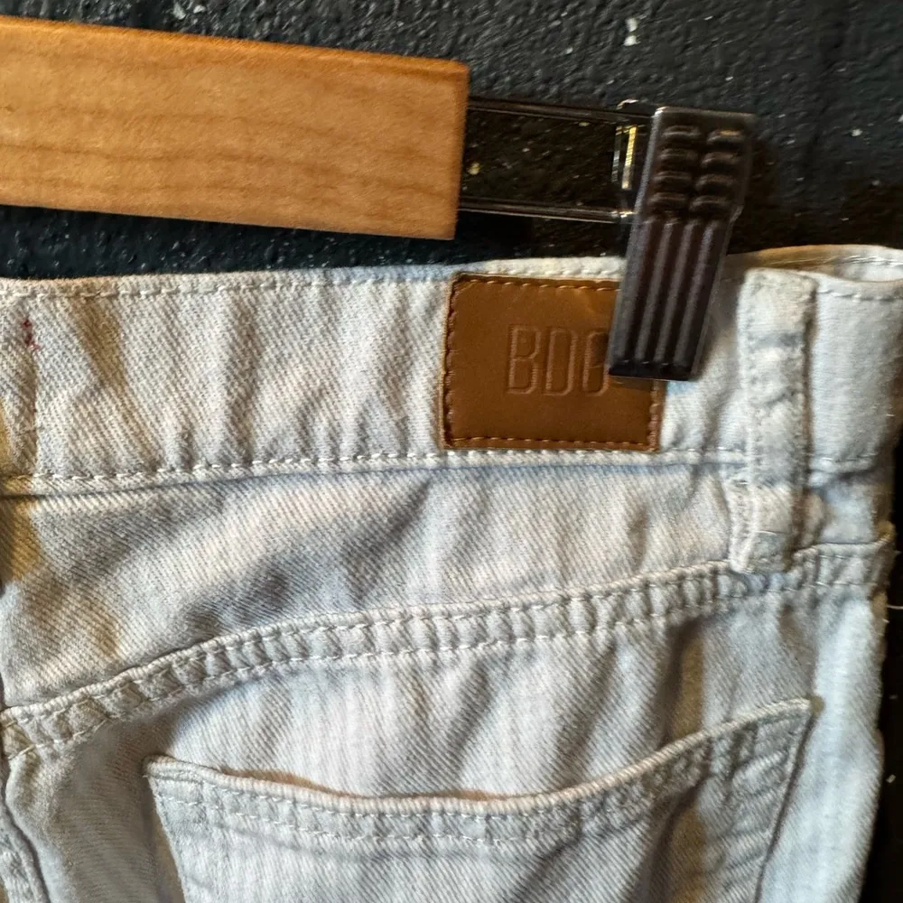 BDG White Light Gray Striped Slim Straight Jeans Size 27 - Image 6