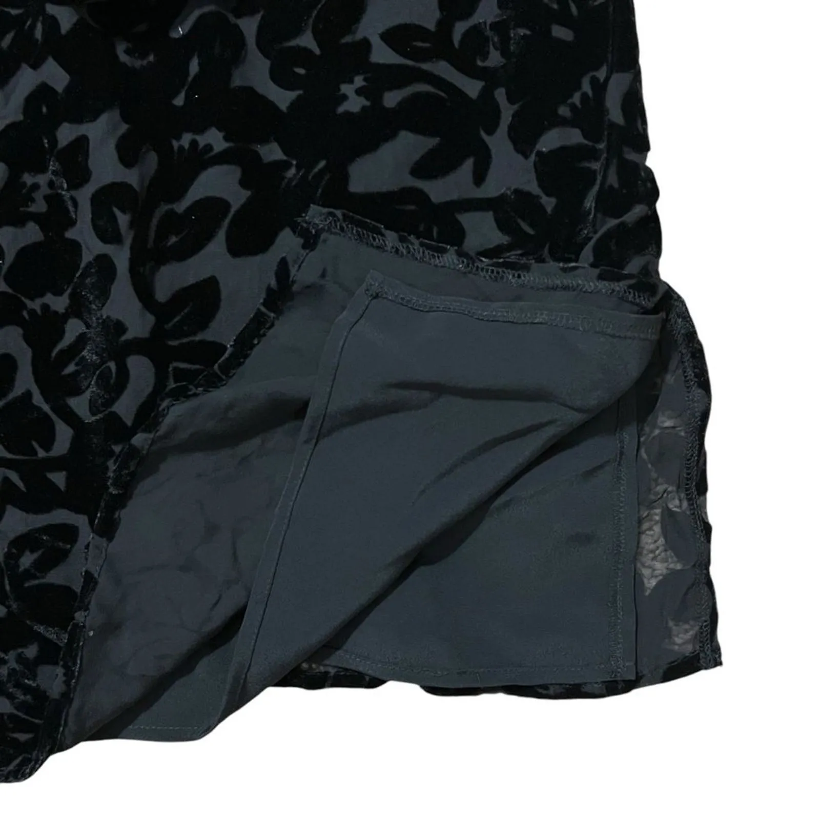 Maggie Barnes Womens Velvet Burnout Tunic Top Sz 1X Cocktail Loose Whimsigoth - Image 4