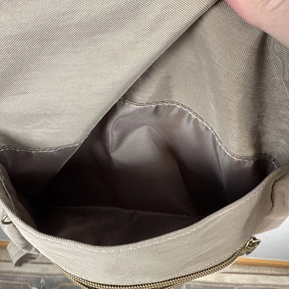 Travelon Anti-Theft Signature Slim Backpack Sable Brown RFID Pockets Organizer - Image 10