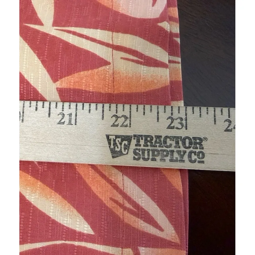 Tommy‎ Bahama Womens Small Orange Floral Silk Blouse Button Front Beach Tropical - Image 6