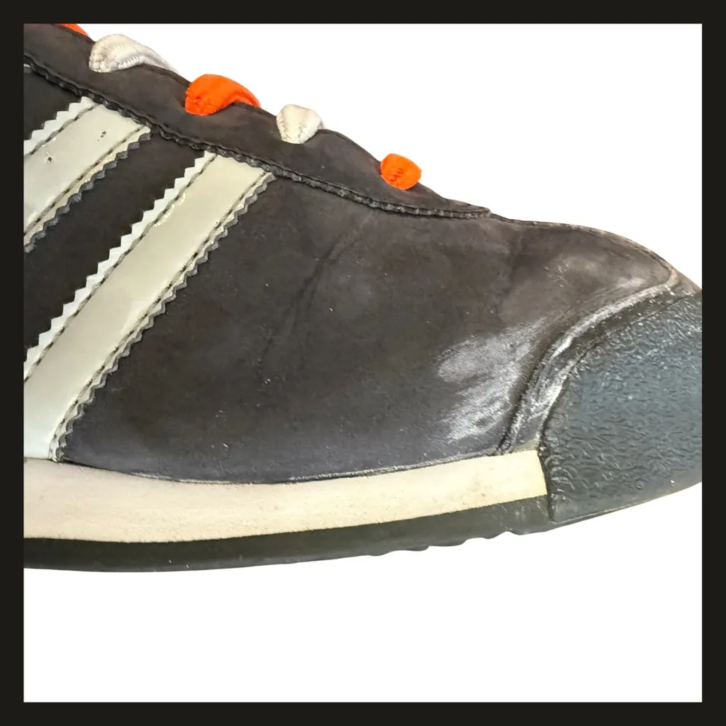 Adidas Samoa Originals Women’s 7 Black Gray Orange G66163 Casual Retro Sneakers - Image 11