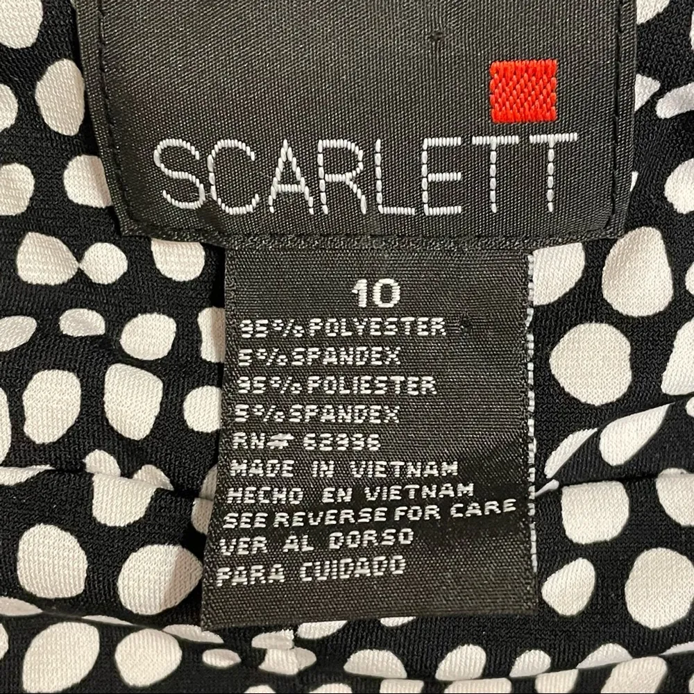 Scarlett Spaghetti Strap Black and White Dress - Image 10