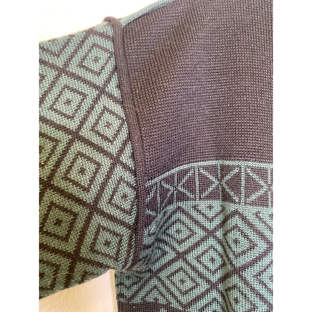 Obermeyer Vintage Chloe Floral Embroidered Fair Isle Winter Ski Sweater EUC Sz S - Image 7