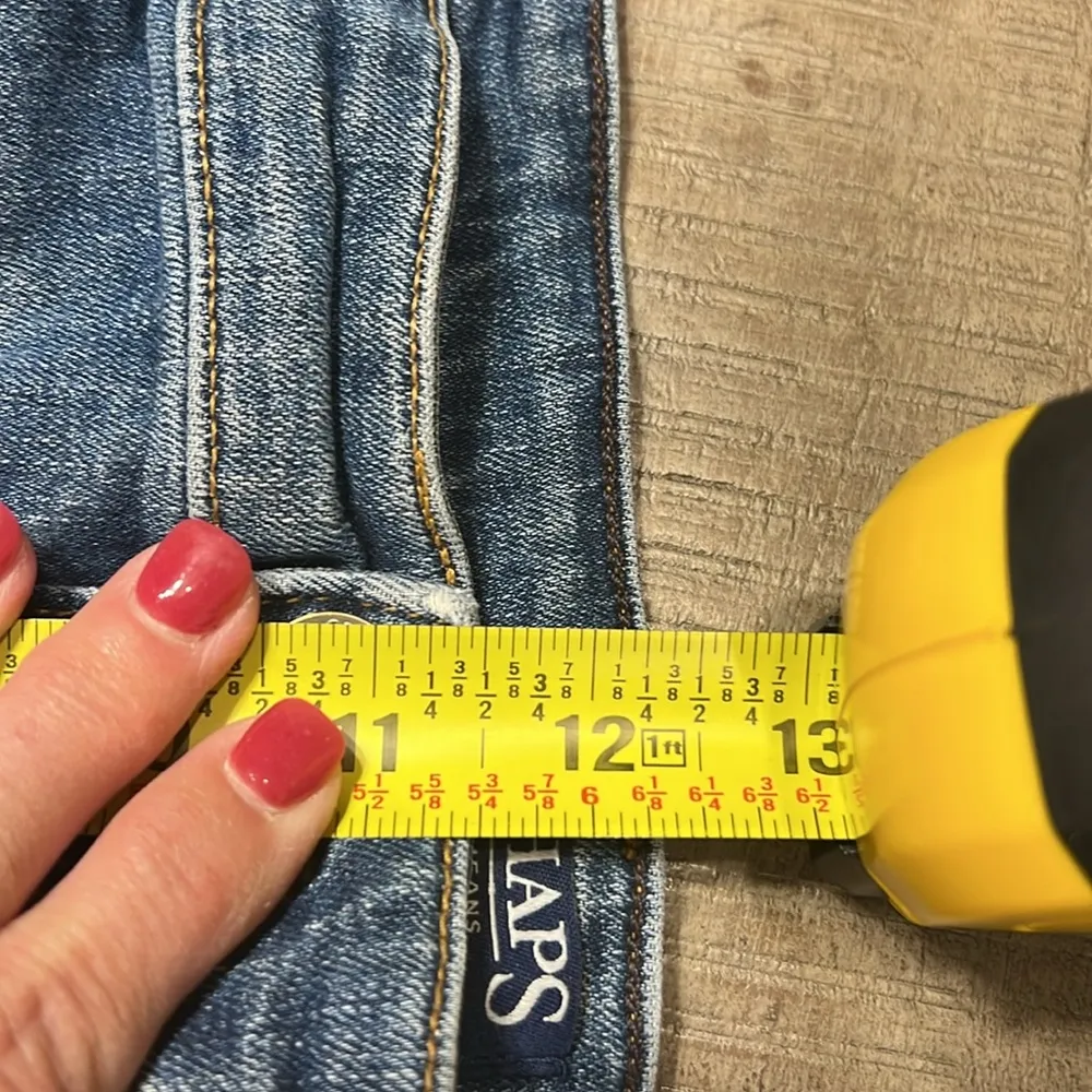 Chaps Slim Boyfriend Jeans Size 14/32 Women's Denim Stretch Cotton EUC - Image 8