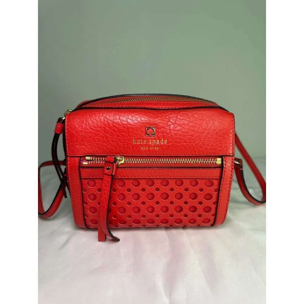 Kate Spade Perri Lane Bubble Crossbody Bag Empire Red‎ - Image 3