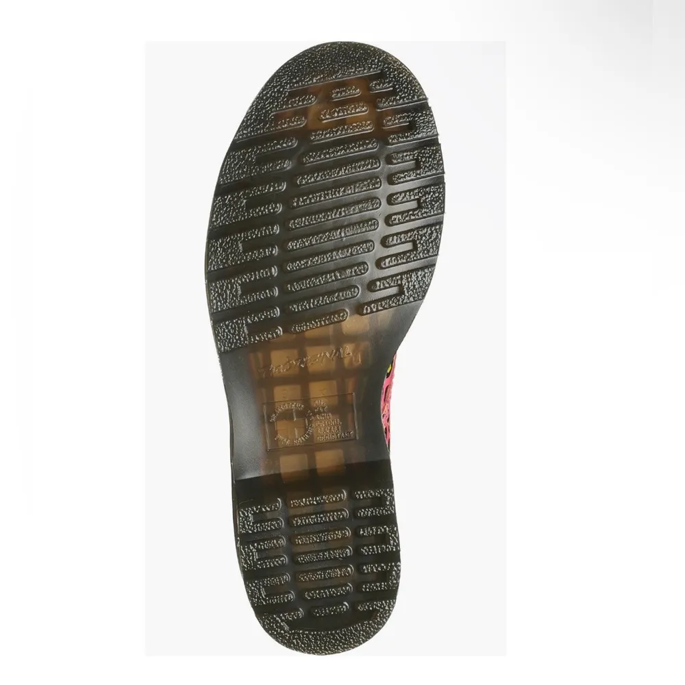 Dr Martens 1460 Leopard Smooth Leather Lace Up Boots, Pink Size 8 New w/o Box - Image 9