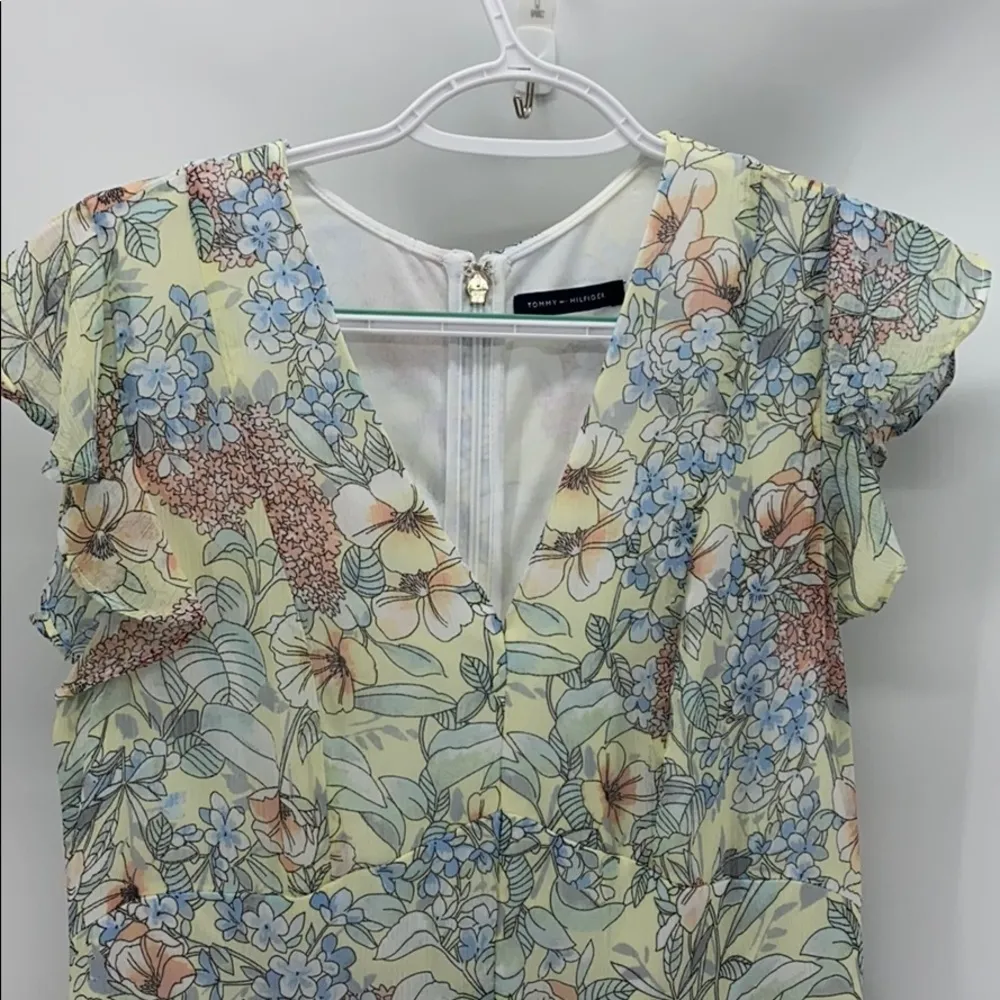 Tommy Hilfiger  floral hi lo dress Easter spring summer church cottage core 90s - Image 2