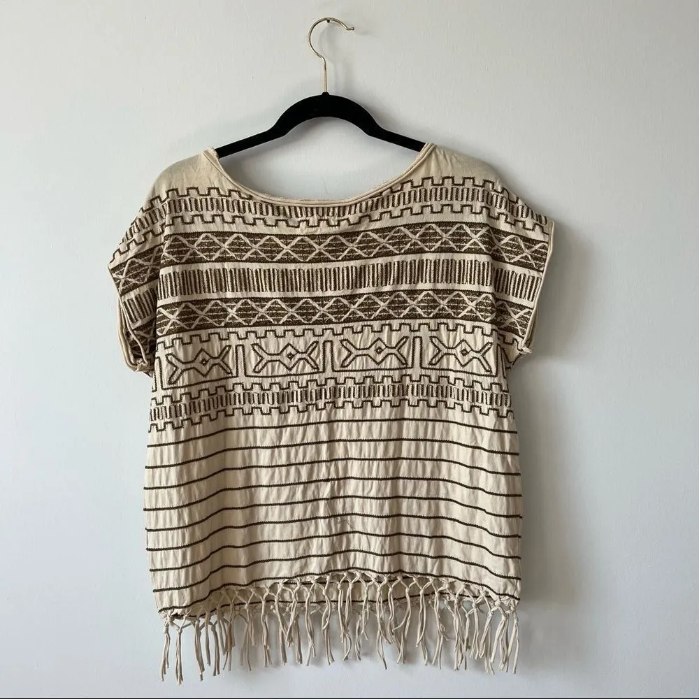 Ralph Lauren denim & supply‎ heavy embroidered fringe top - Image 5