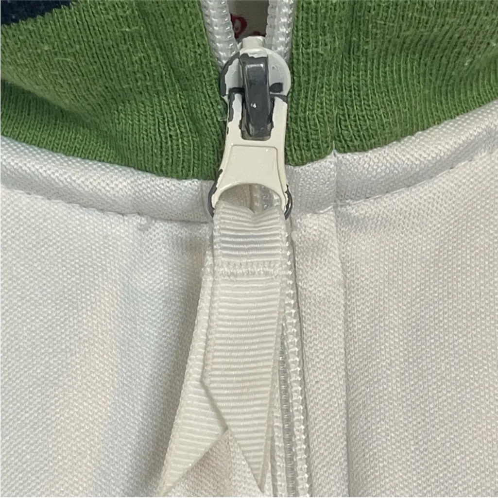 Aeropostale Varsity Athletics Woman’s Green & White Sporty Jacket Size XL - Image 4