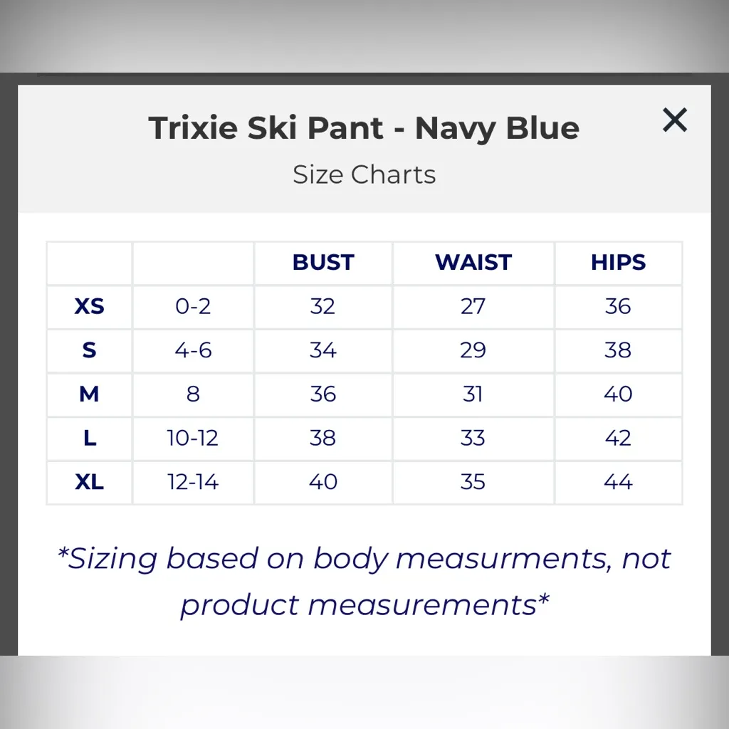 NWT Neve by Ck Bradley womens Trixie Ski Pant sz XL Blue - Image 7