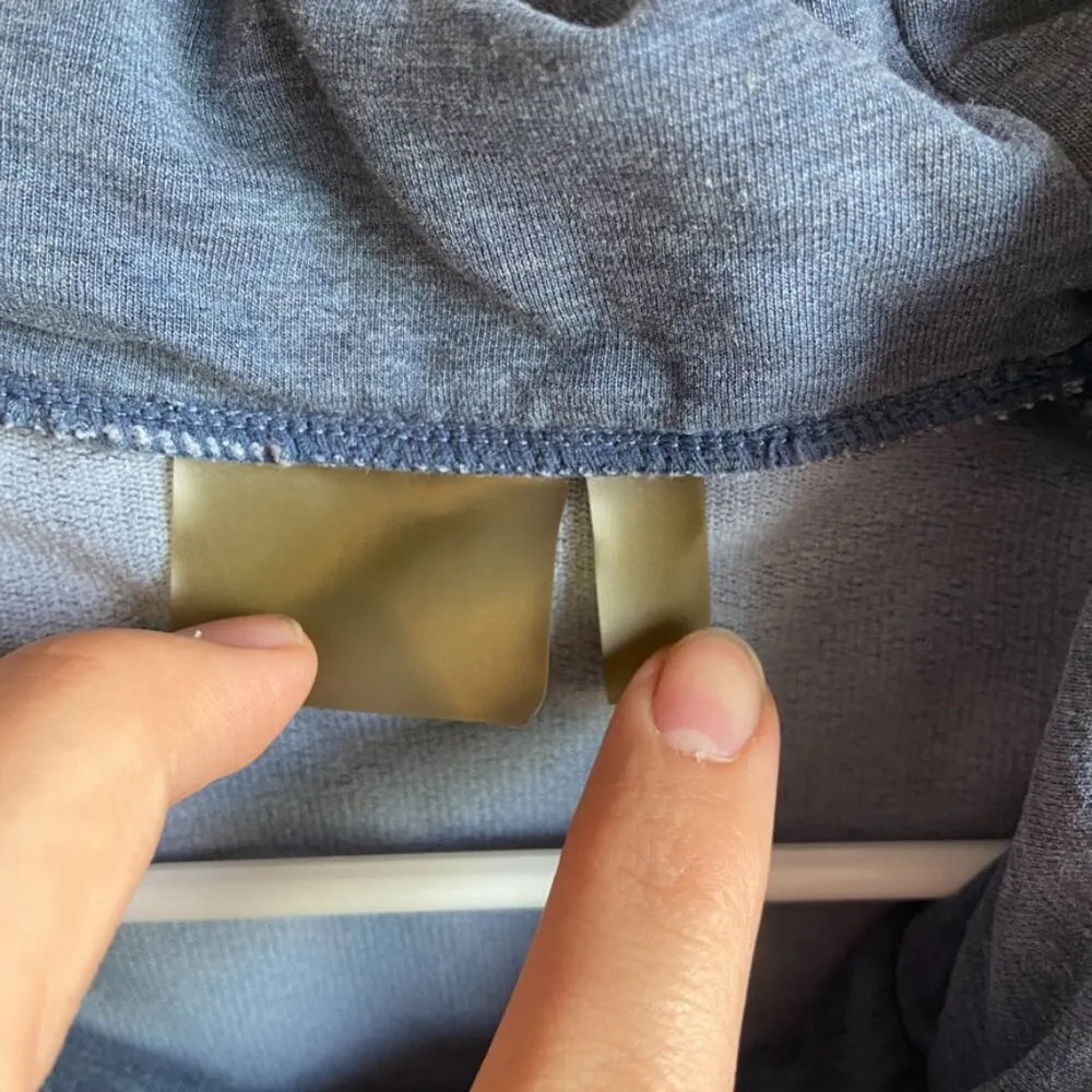 Athleta Iron Blue Heather Sentry Hoodie Sweatshirt - Image 5