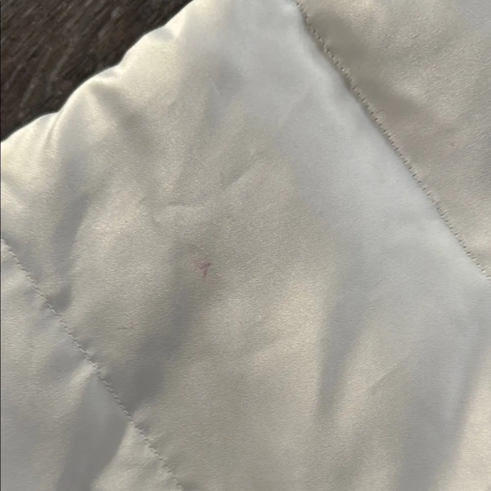 Guillaume Poupart Modernist Women's Beige Puffer Coat Funnel Neck Jacket Size L - Image 5