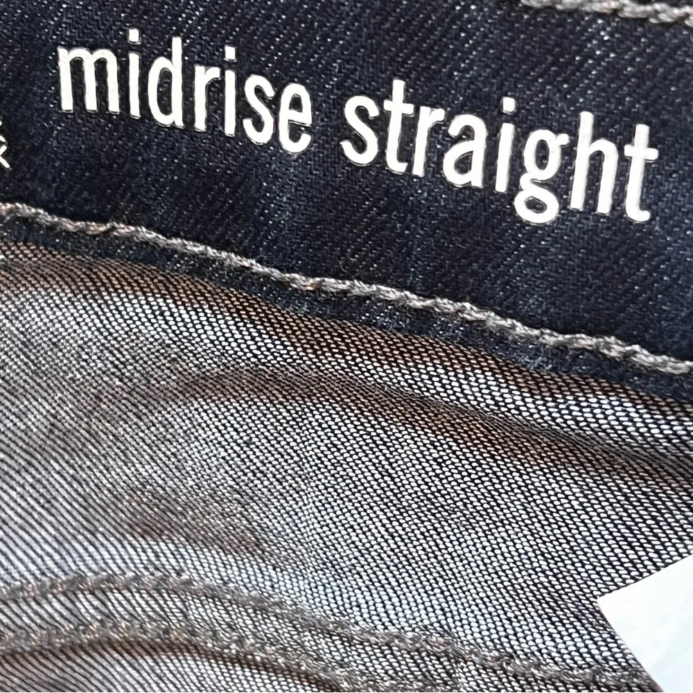 Lee Riders Size 6 Medium MidRise Straight Leg Dark Blue Denim Jeans w/5 … - Image 10