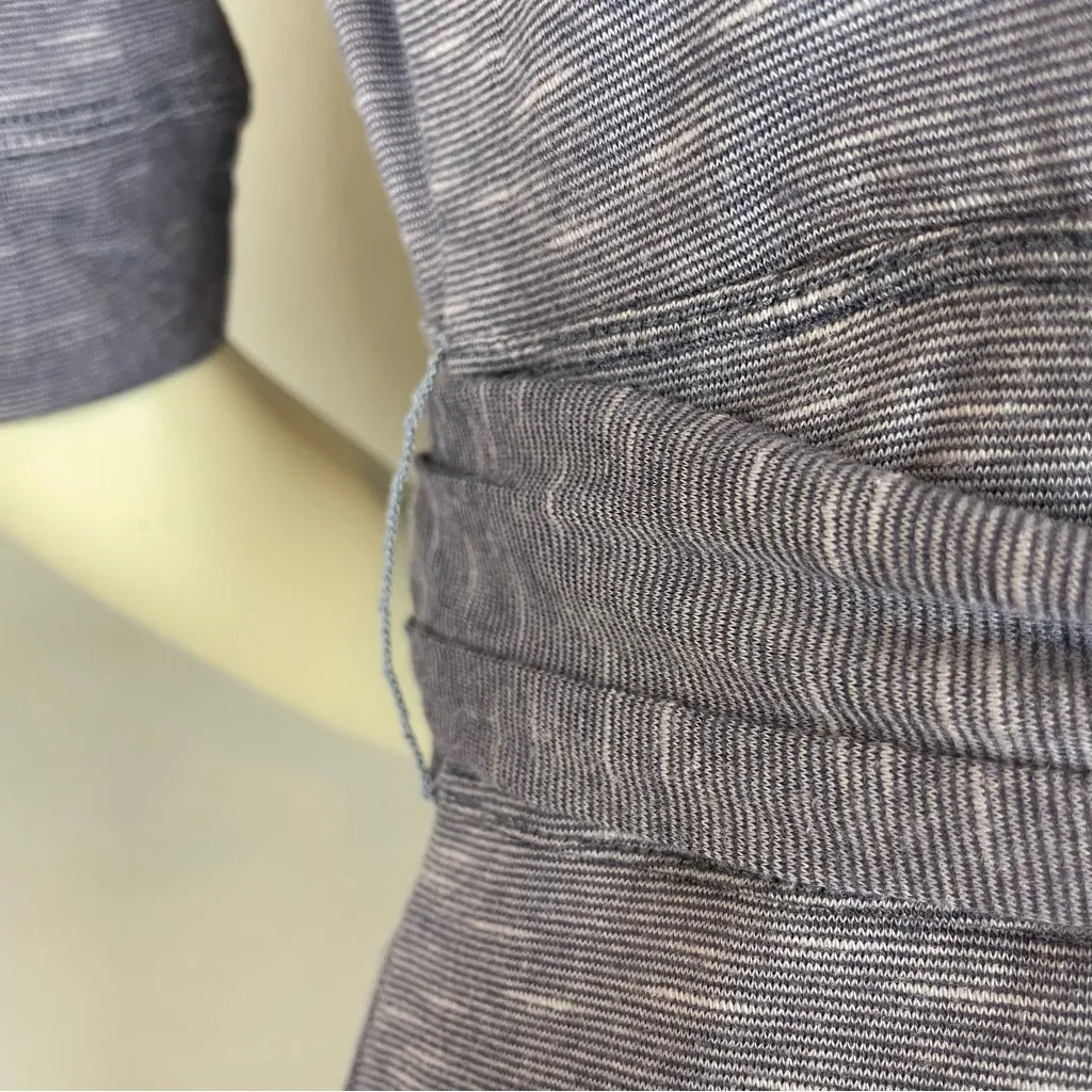 Toad & Co Dress Cue Wrap Style‎ Organic Cotton Tencel Spandex Medium Tie Waist Purple - Image 9