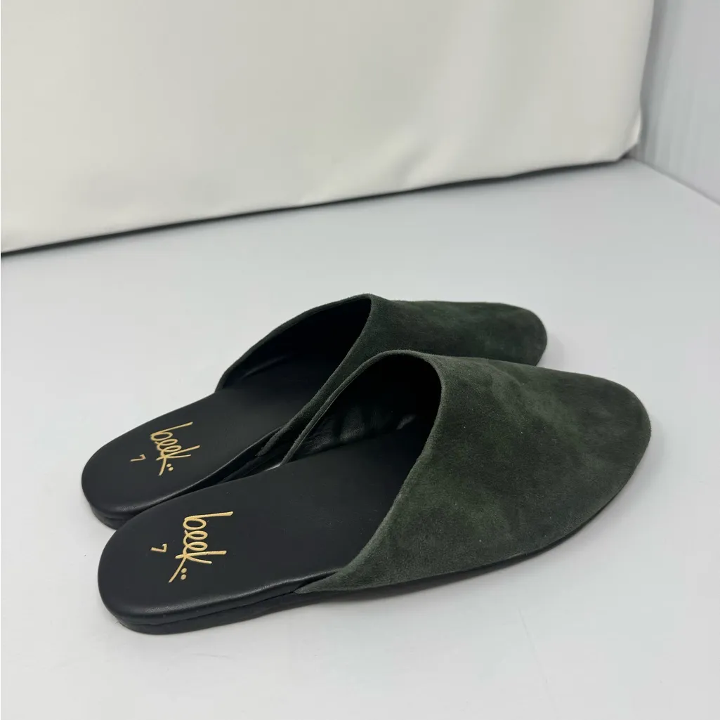 Beek Siskin Leather Mule ivy 7 NEW Green - Image 3