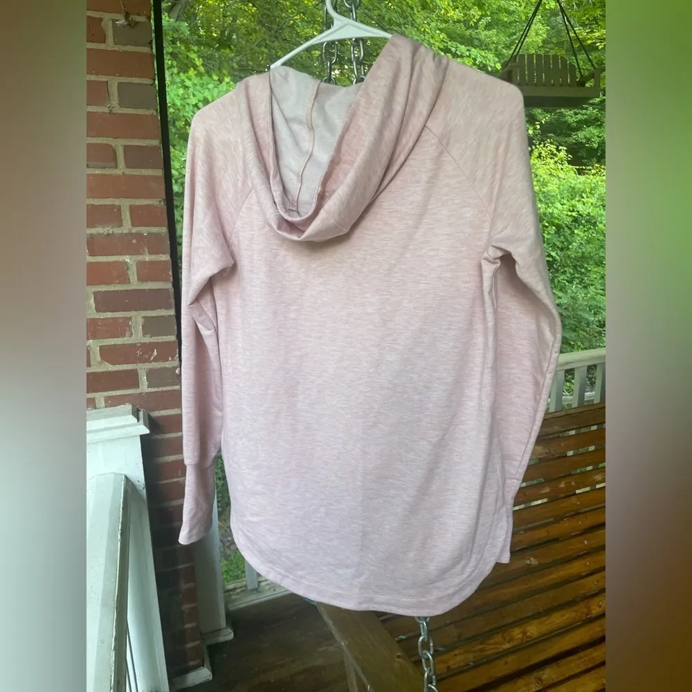 RBX PINK LONG SLEEVE PULLOVER | HOOD & THUMB HOLES | MOCK NECK | Pink - Image 4