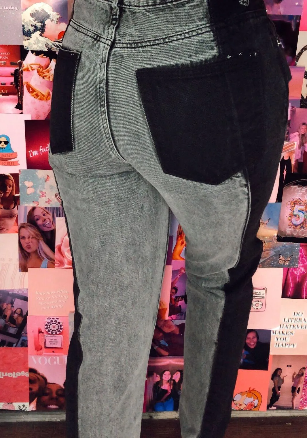 Adika Two Colored Mom Jeans - Image 2