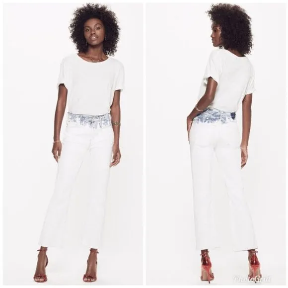 Mother Superior The Dutchie Dante’s Garden Blue White Bleach Wash Jeans 27 - Image 2