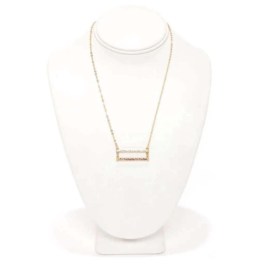 Lulus 💕💕 Double Team Gold Pendant Necklac - Image 2