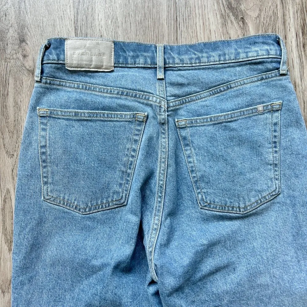 Everlane The Original Cheeky Jean Organic Cotton Blue Gray Size 26R - Image 7