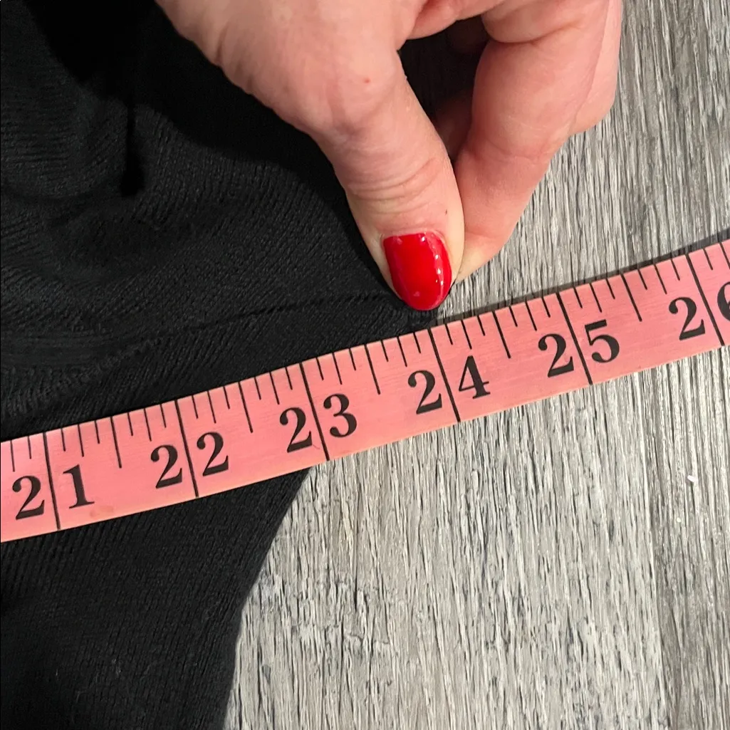 J.Crew Black Collared V-Neck Top – Size L - Image 7