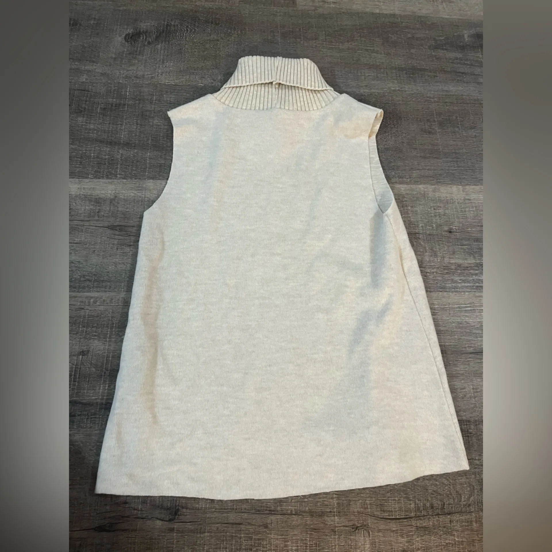 ZARA Oversized sleeveless turtleneck top - Image 4