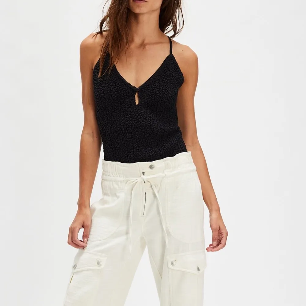 #77 NWT Free People Seaside Solid Set in Black - Image 3