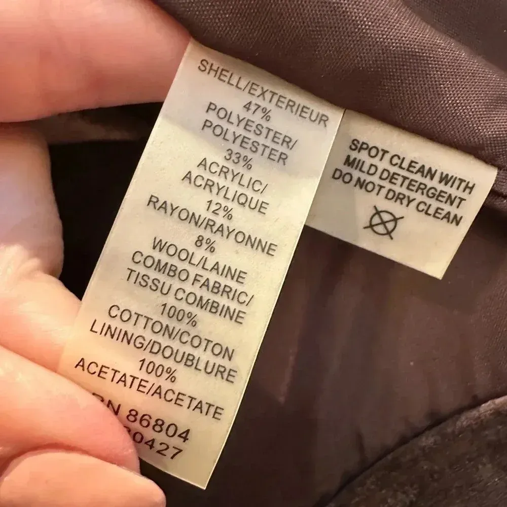 Magaschoni Collection Gold Metallic Tweed Ruffled Wool Blend Jacket Size 2 - Image 15