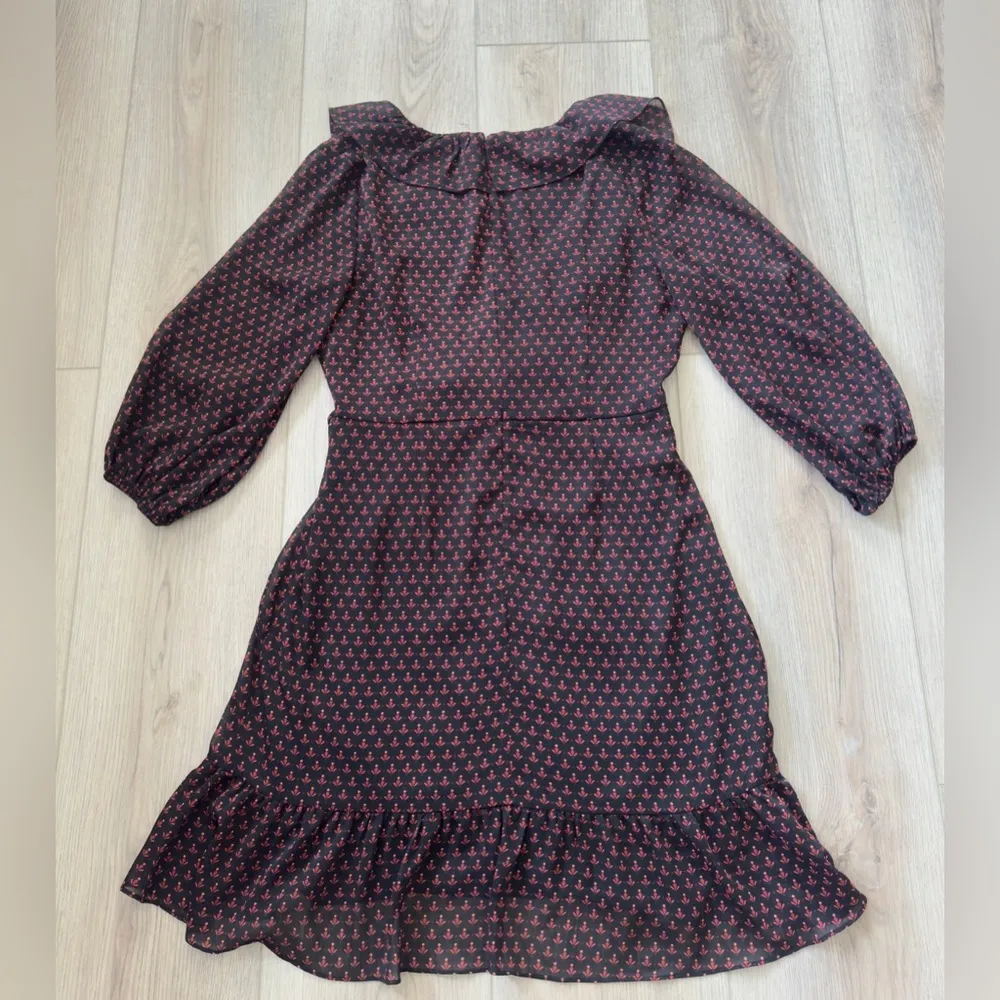 Adrianna Papell Black and Red Long Sleeve Dress ♥️ - Image 11