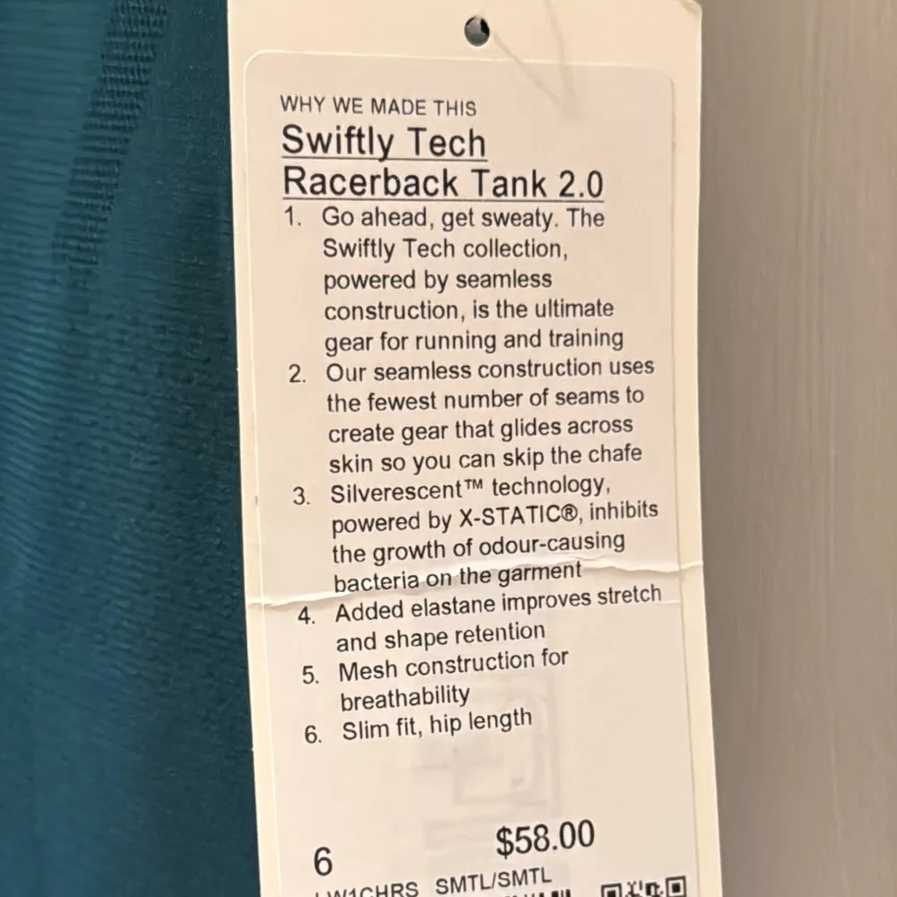 Lululemon Swiftly Storm Teal Tank Top - Image 5