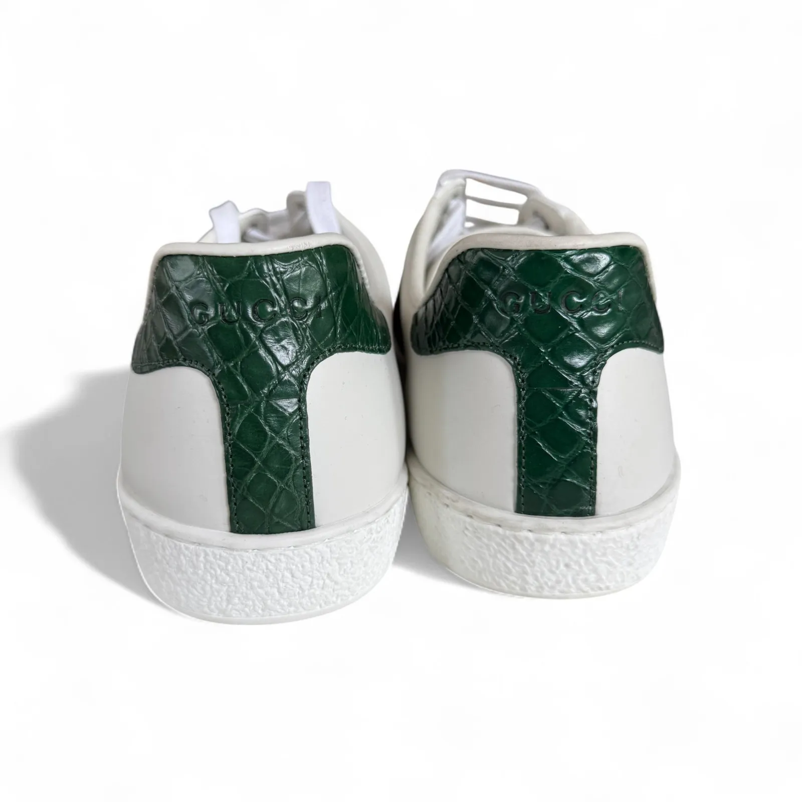 Gucci  Ace Web Low-Top Sneakers White‎ - Image 2
