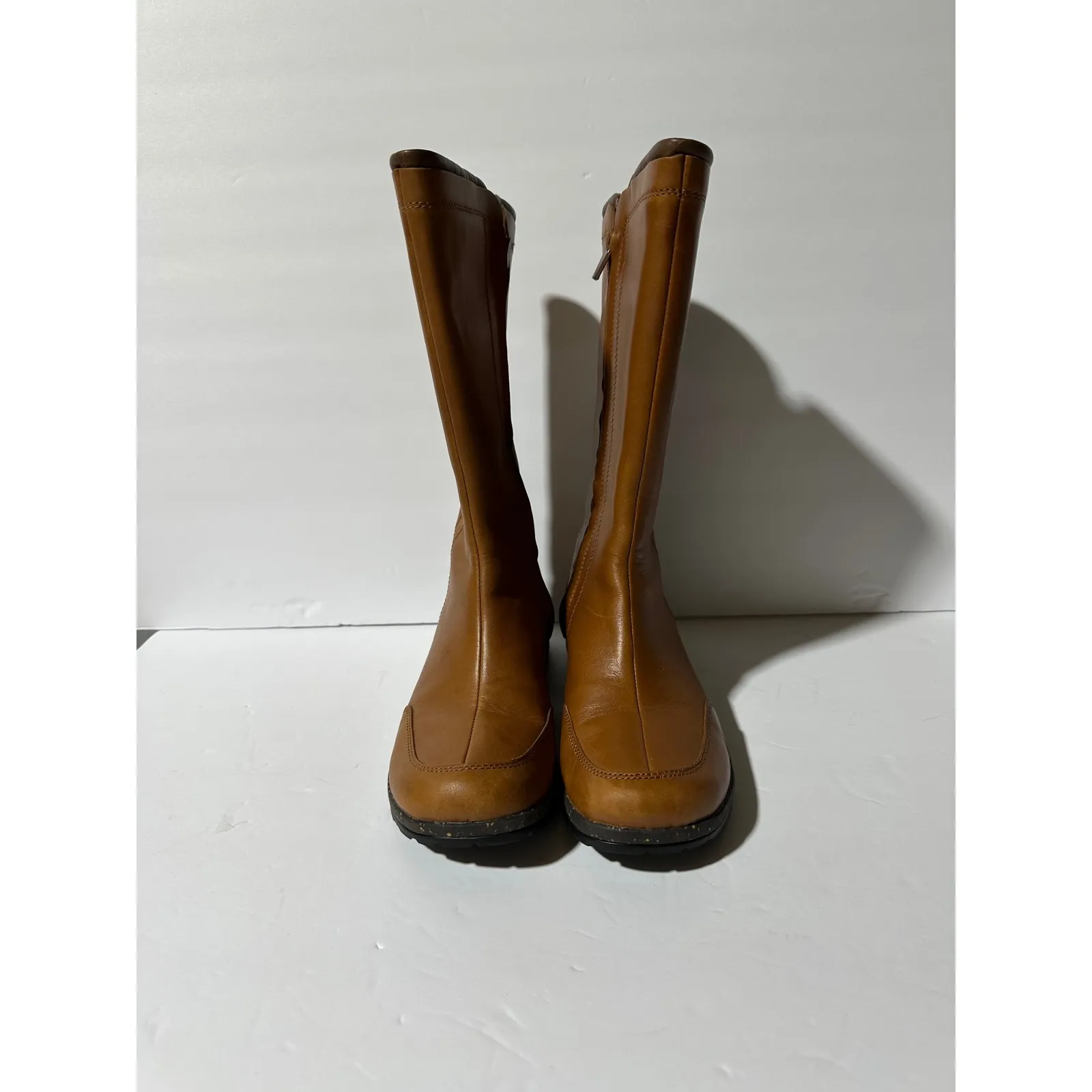 Teva Capistrano Cigar Waterproof Leather Side Zip Boots Womens Size 6.5 Brown - Image 2