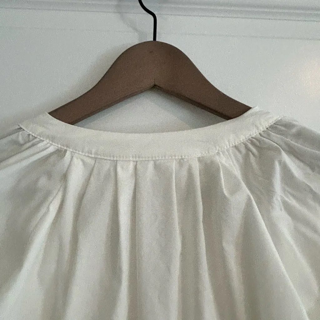 Bishop and Young Ivory Bubble Hem Top Cream Size M - Image 11