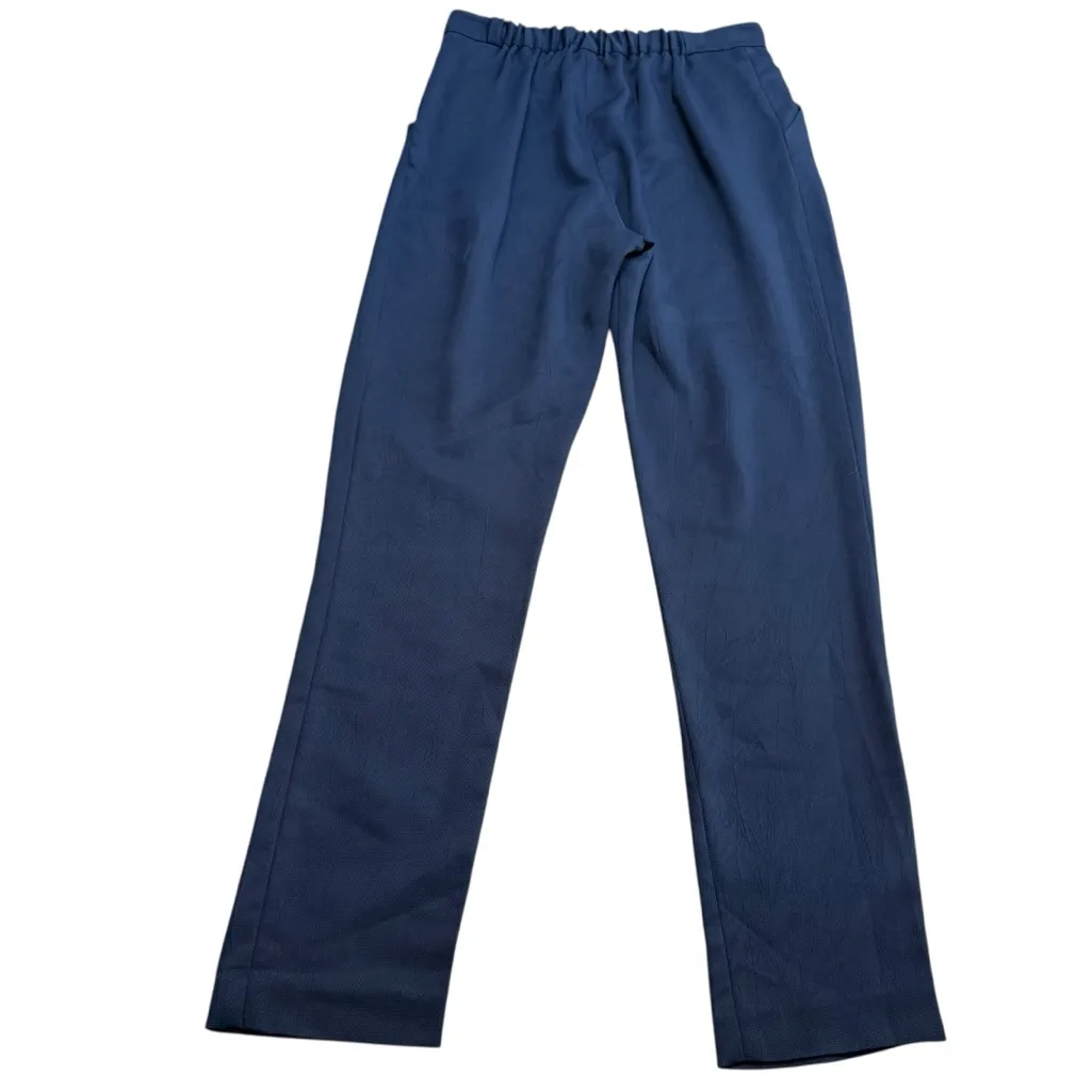 Derek Lam 10 Crosby Size‎ 00 Pleat Crepe Trouser Pants Navy Old Money Aesthetic - Image 6