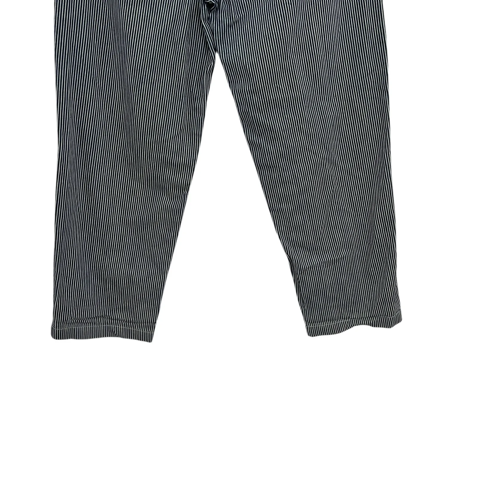 Kotn Railroad Stripe Work Pant Utility Metro Jean Blue White Unisex Size 29 - Image 8