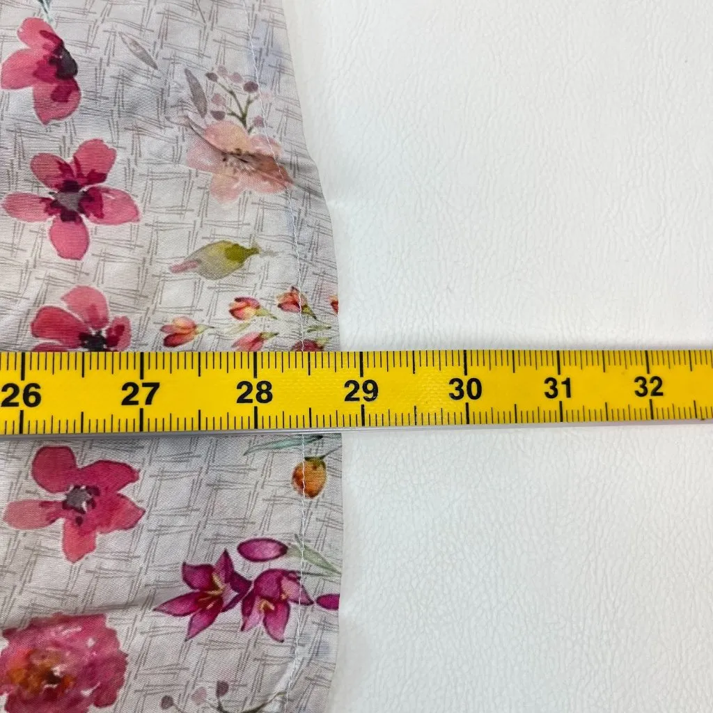 NWOT Johnny Was Biya Embroidered Floral Boho Button-Down Shirt Blouse S Oversize - Image 16