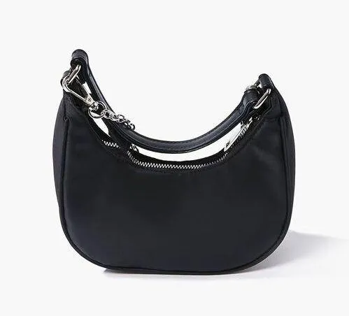 Black Nylon Crossbody Mini Shoulder Bag Purse - Image 2