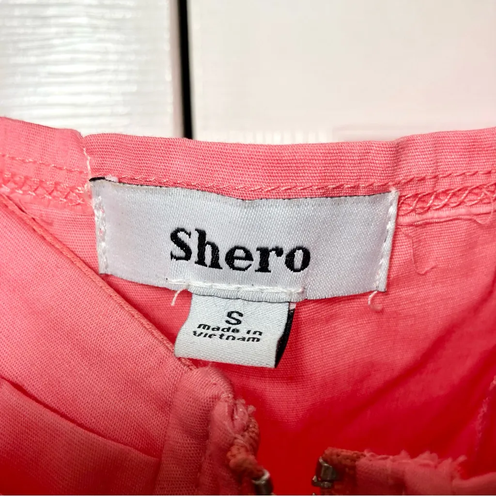 Shero Coral Pink Bustier Crop Top Size S - Image 4