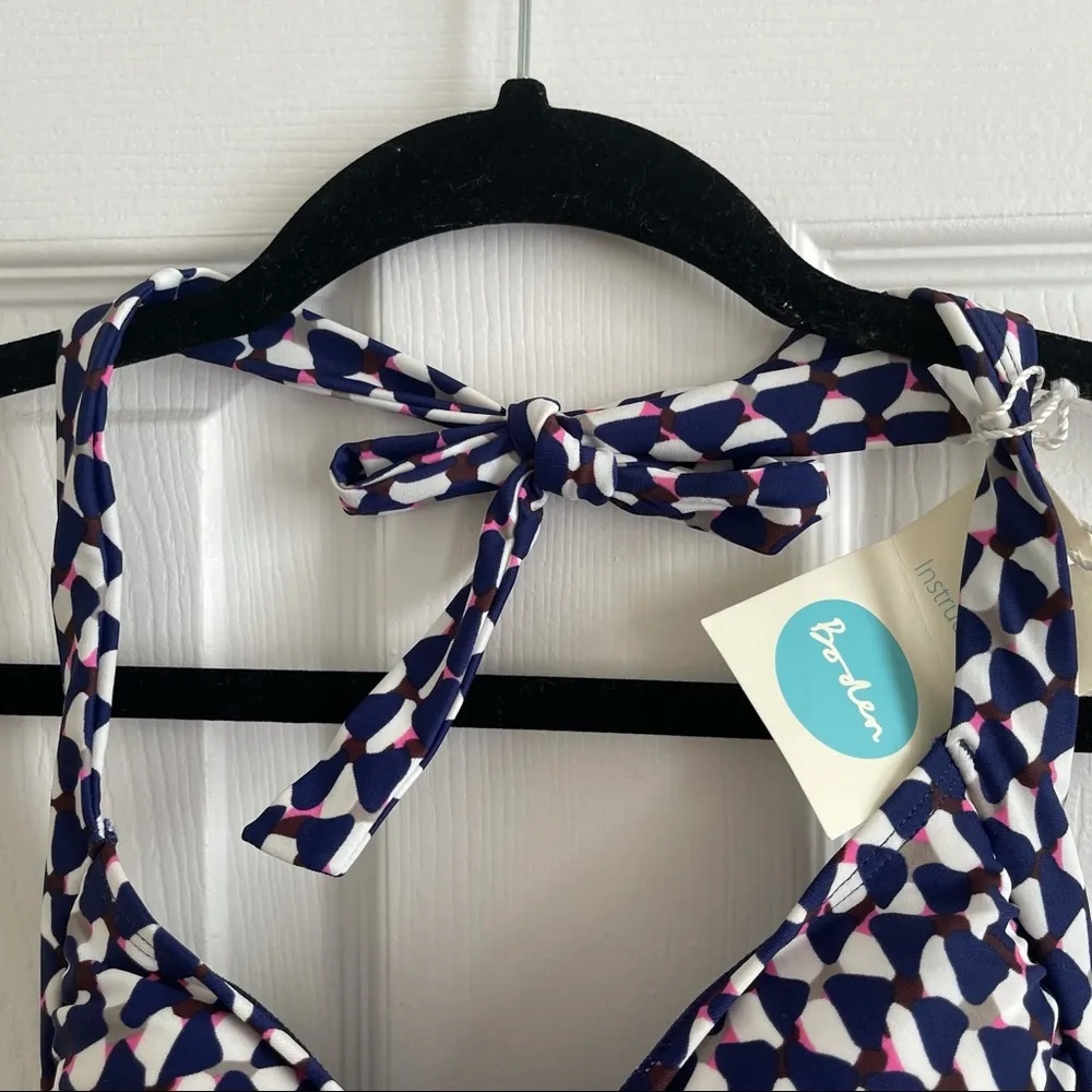 Boden Pinwheel Print Halter Tankini Bathing Suit Top Size 2 NEW WITH TAGS - Image 5