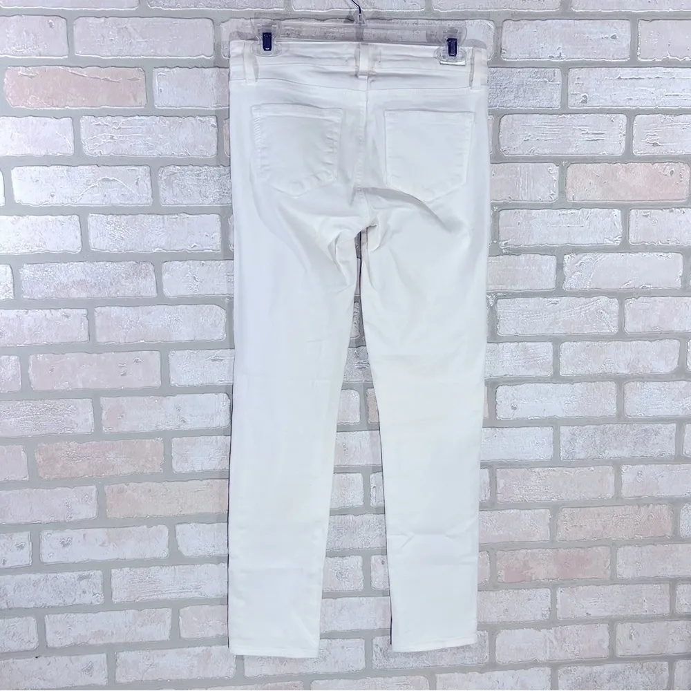 Paige Skyline Skinny Ankle Peg Jeans in Optic White Size 27 - Image 6