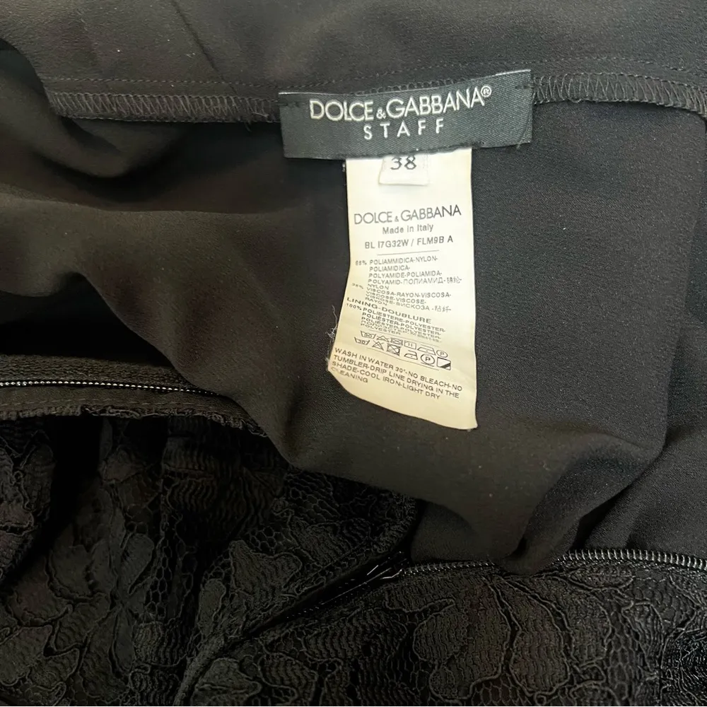 Dolce & Gabbana Staff Floral Lace Overlay Blouse Top - Image 10