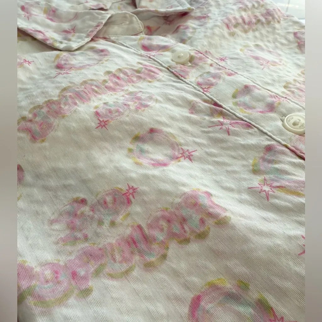 Aerie x Wicked Glinda Pink Cloqué Shirt Rare Sample Piece Balletcore Wickedcore - Image 5