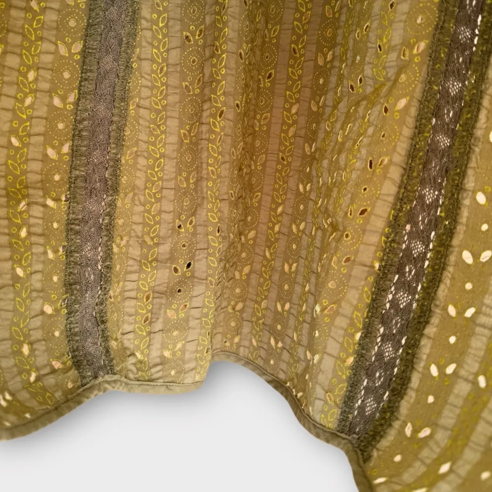 UO Lux Vintage Scandinavian Scalopped Eyelet Sleeveless Too - Image 9