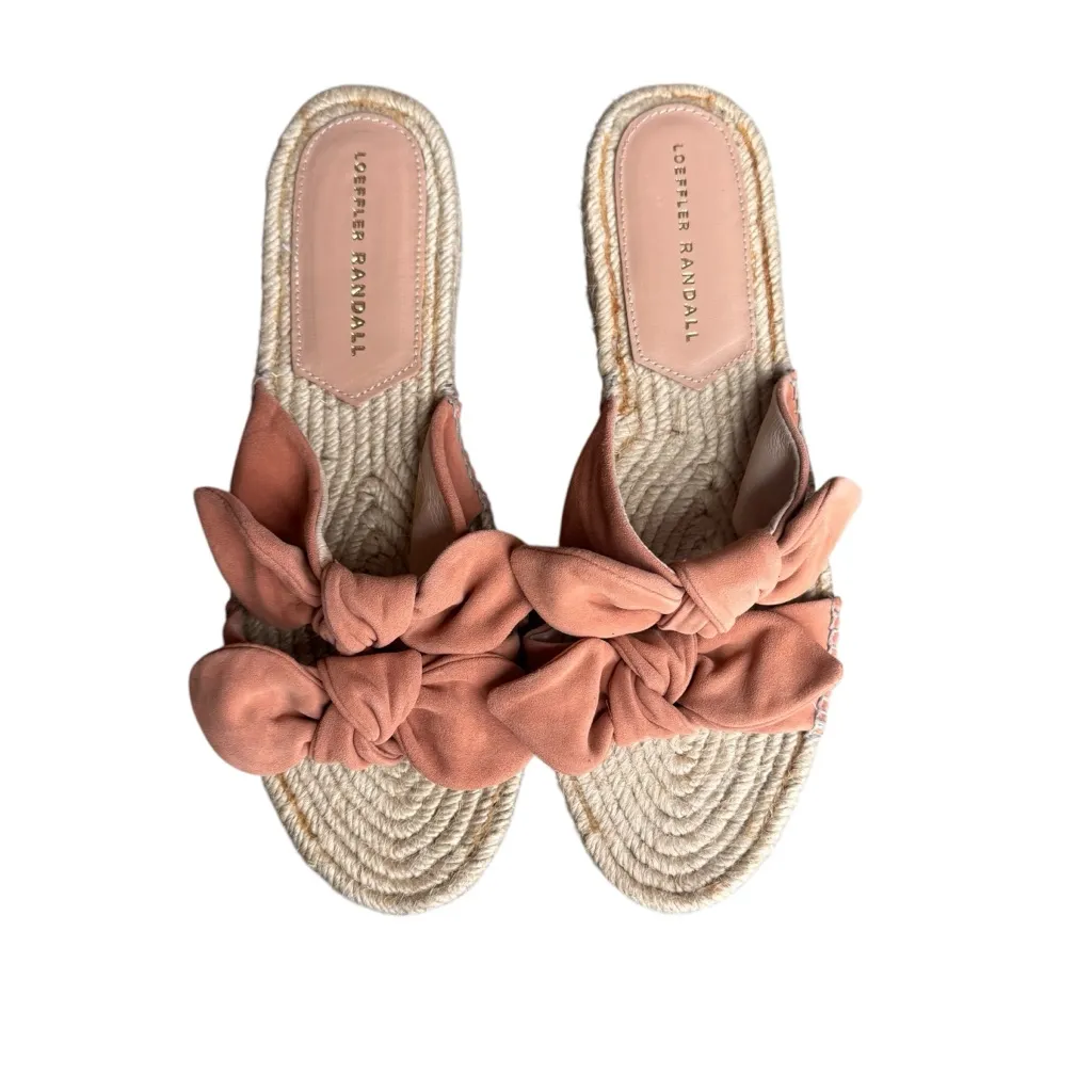 Loeffler Randall - NWOB Daisy Espadrille Slide Sandals Bow Detail Sz 39 - Image 4