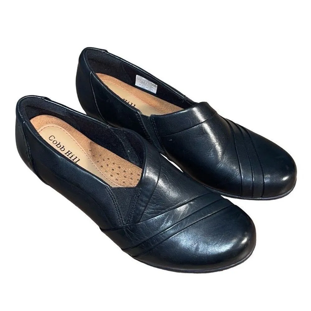 Rockport Cobb Hill Abbott Womens Leather‎ Round Toe Pump Heels Black Size 6.5 - Image 2