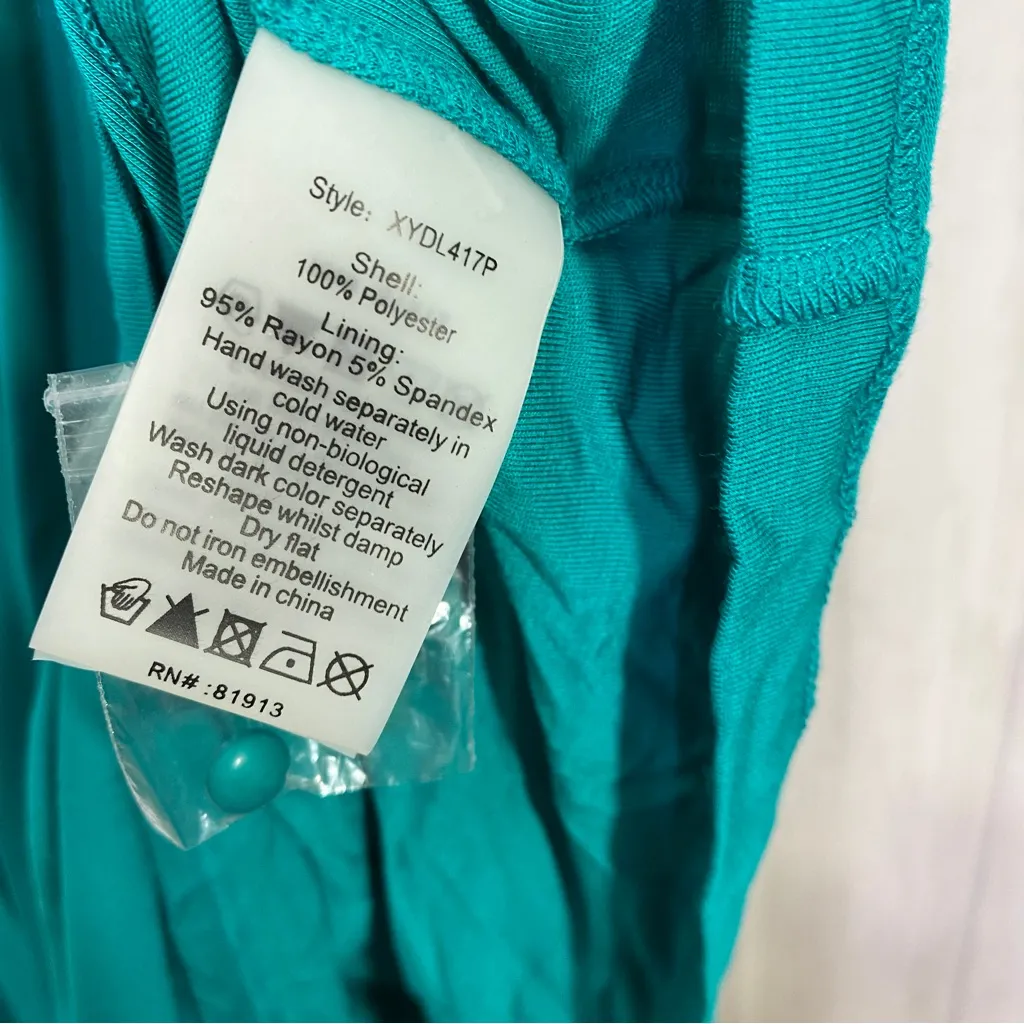 NEW Plenty by Tracy Reese Seaglass Pleated Swing Dress size XXS Petite NWT Blue - Image 14