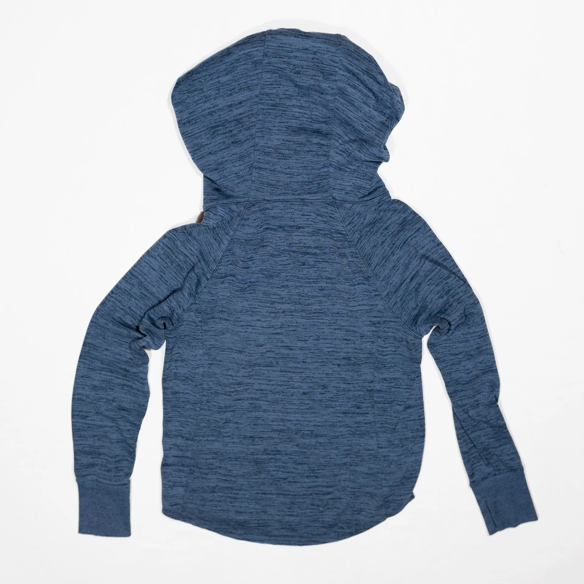 Athleta  Techie Sweat Pullover Kangaroo Pocket Hoodie Sweater Sweatshirt Blue S - Image 4