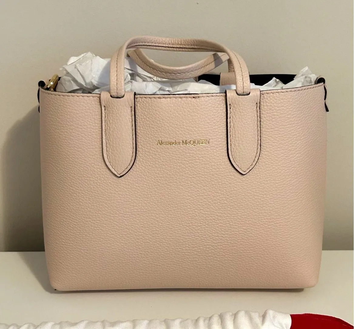 Alexander McQueen - Leather - Mini Shopper Tote/Crossbody - Brand New! - Image 1