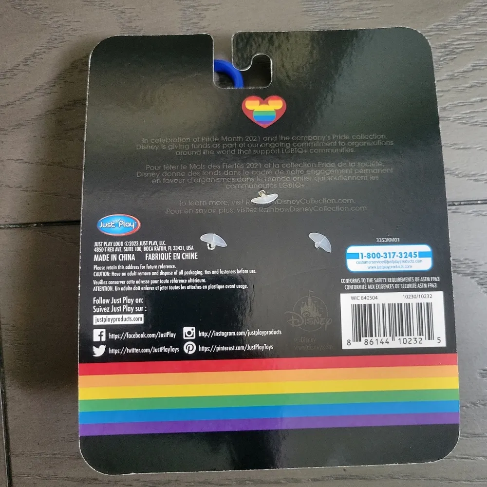 Disney Rainbow collection Minnie Mouse keychain bag clip pride - Image 2